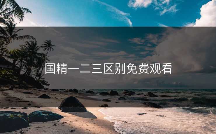 国精一二三区别免费观看